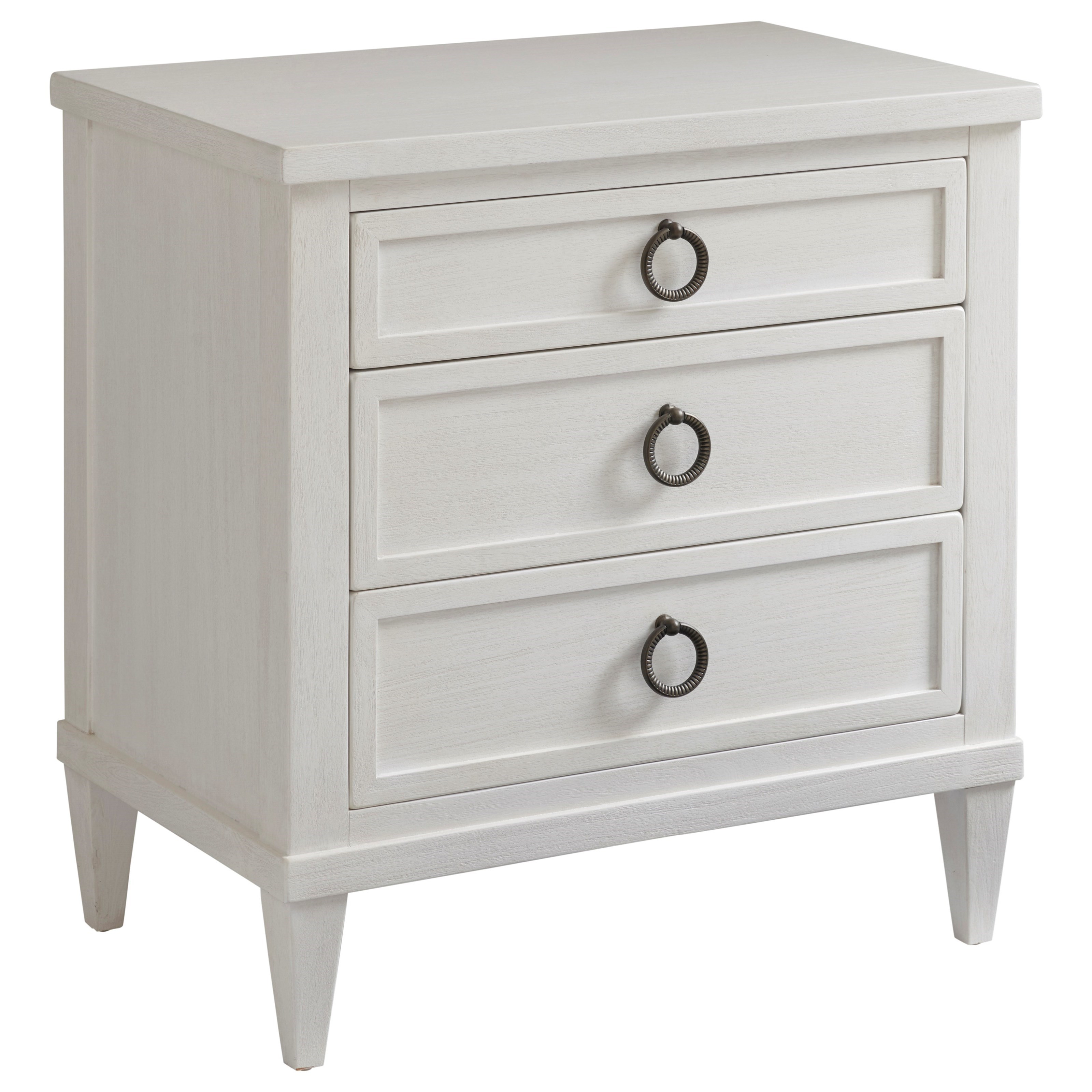 White 3 drawer nightstands hot sale